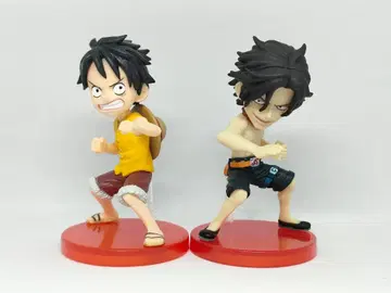 월드 콜렉터블 원피스 루피 에이스 피규어 2체 세트