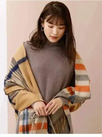 100% 울 스트라이프 머플러 M