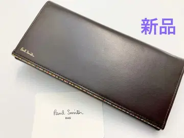 [ 새상품 ] 폴스미스 가죽 장지갑 스트라이프 포인트 2 브라운