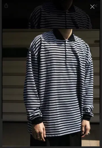 Cootie Supima BorderOversized L/S Polo