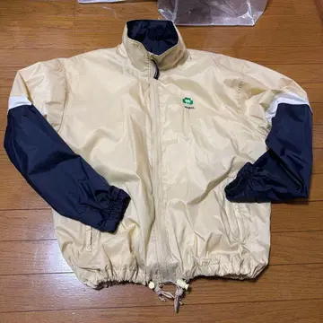 Champion 나일론 자켓 베이지/네이비