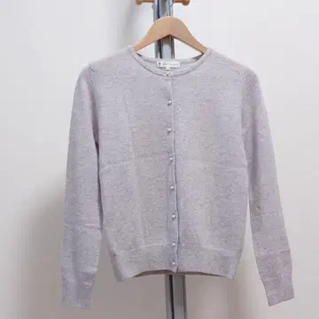 쿠미쿄쿠 KUMIKYOKU 캐시미어 100% 가디건 그레이 2