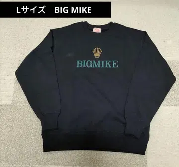 L 사이즈 BIG MIKE 빅 마이크 맨투맨 트레이닝복 블랙