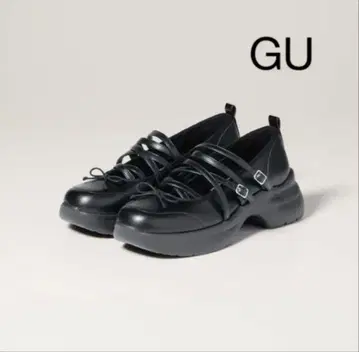 택 포함 새상품 GU x rokh 메리제인 슈즈 블랙 M 신발