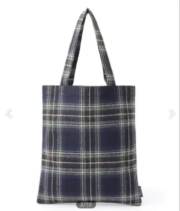 매킨토시 철학 브리티시 체크 토트백 네이비