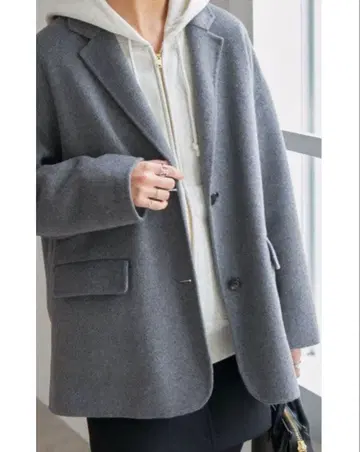 스픽 앤 스팬 울 믹스 리버 자켓