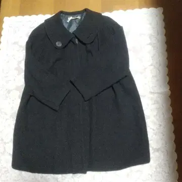 ANY GIRLS 차콜 그레이 울