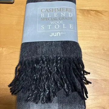 미사용 새상품 JUNred 캐시미어 블렌드 스톨 그레이 계열