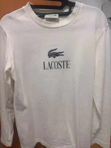 라코스테 롱 T 화이트