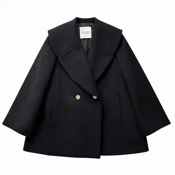 22AW 룰루 윌비 비버 미들 기장 코트 울 코트 블랙 새상품급