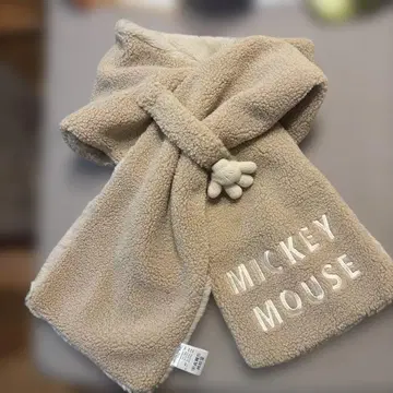 미키마우스 머플러 베이지