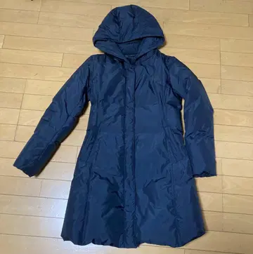 여성용 후드 부착 다운 자켓 블랙 유니클로 M 사이즈