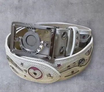 BELT FACTORY 화이트 벨트 장식 포함
