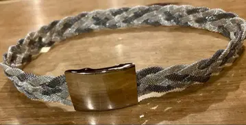 서독제 그레이와 실버의 웨빙 벨트