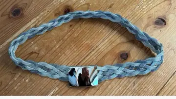 서독제 그레이와 실버의 웨빙 벨트