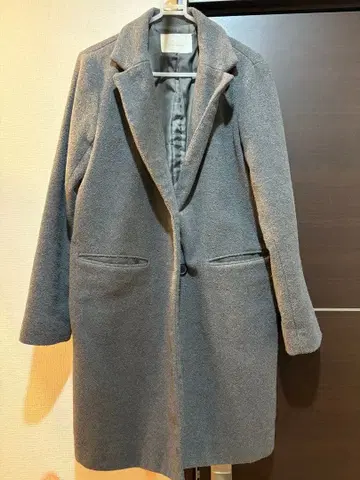 [ Chico ] 체스터 코트 그레이 롱 기장 프리 사이즈