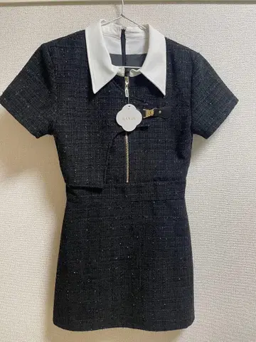 [ 새상품 ] RANDY 반팔 미니 원피스 블랙 M