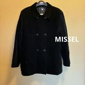 MISSEL 코듀로이 원단 P 코트 자켓 블랙
