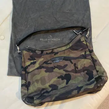 PELLE MORBIDA 카모플라주 패턴 가죽 백