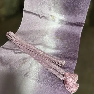 정가 10500엔 고급 보라색 오비 장식 천 세트!