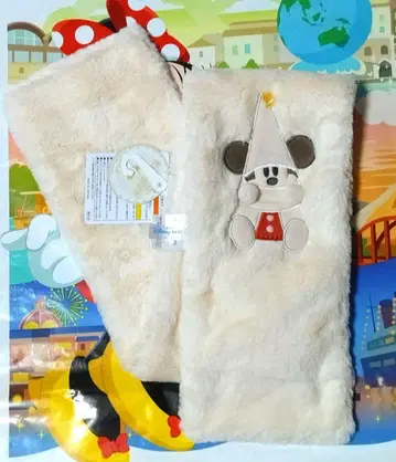 디즈니 리조트 리루린린 머플러 디즈니 크리스마스 [ 택 포함 새상품 ]