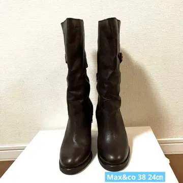 Max&co 부츠 브라운 38 24cm