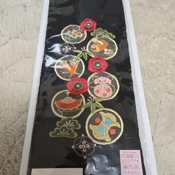 블랙 자수 장식용 깃 폴리에스테르 100% 워셔블