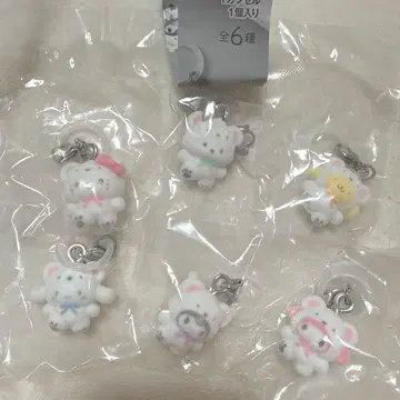 산리오 메지루시 액세서리 ~푹신푹신 스노우~ 컴플리트 6종