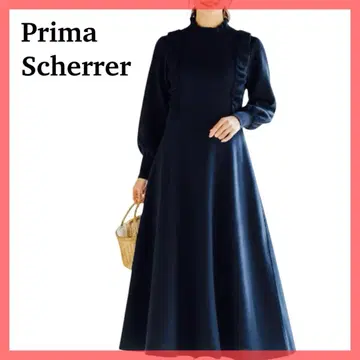 [ 미사용 새상품 ] 플리마켓 롱 원피스 니트 긴팔 프릴 플레어