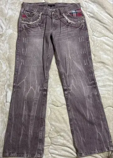 남성용 데님 스트레이트 와이드