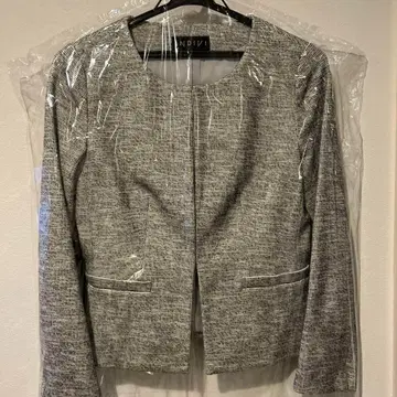 INDIVI 스커트 수트 그레이 트위드 포멀 36 사이즈