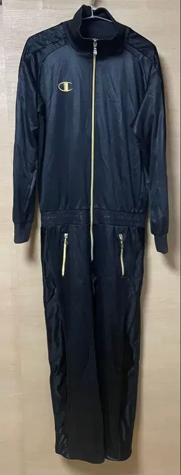 챔피언 블랙 오버롤 작업복