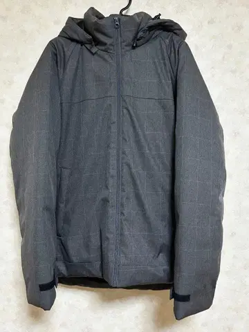 [ TK ] 그레이 체크 무늬 다운 자켓