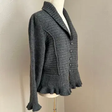 레리안 가디건 모, 캐시미어 차콜 그레이 13+ 사이즈
