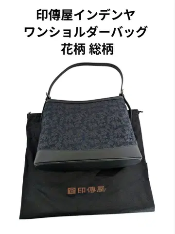 인덴야 원 숄더백 꽃무늬 올 패턴