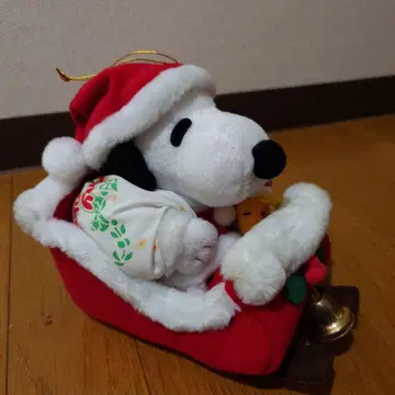 크리스마스 스누피 우드스탁 산타 봉제 인형