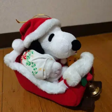 크리스마스 스누피 우드스탁 산타 봉제 인형