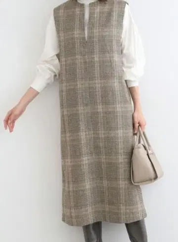 [ 새상품 택 포함 ] INDIVI 인디비 오버롤 스커트