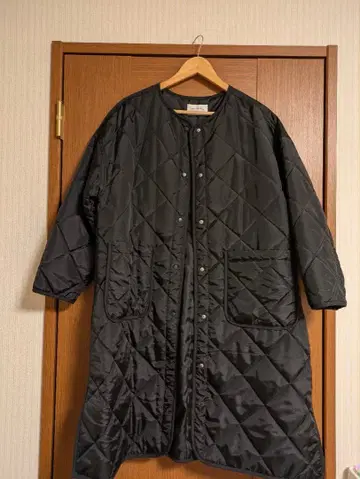 사만다 모스모스 블루 블랙 퀼팅 자켓