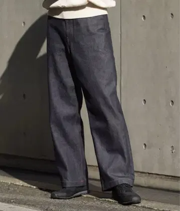 ORDER 다이칸야마 배기 하이웨스트 데님 검토) auralee 오라리