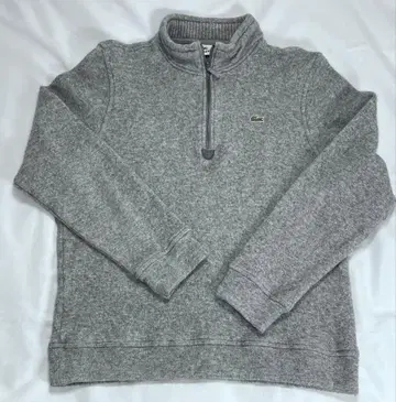 라코스테 하프 지퍼 맨투맨 그레이 M