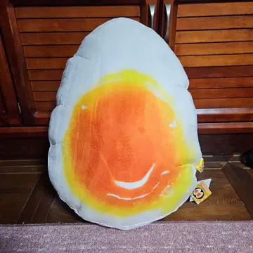 맛있는 반숙 계란 봉제 인형 쿠션