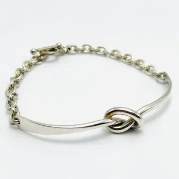 GEORG JENSEN A51B 노트 팔찌 체인 토글