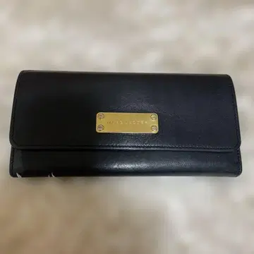 블랙 가죽 장지갑