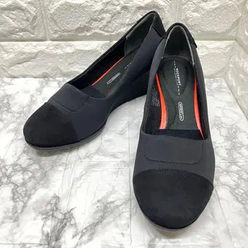 새상품급 ROCKPORT 컴포트 펌프스 블랙 24cm 웨지힐