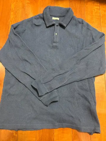 BEAUTY&YOUTH 블루 긴팔 피케 셔츠 XL