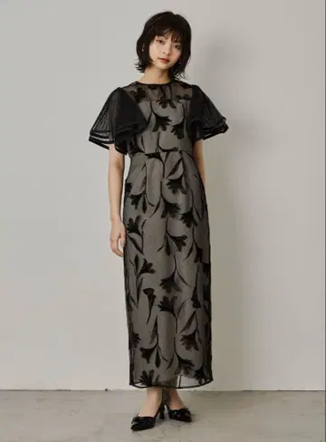 LE'RURE 파티 드레스 경사 포멀 드레스 블랙 M