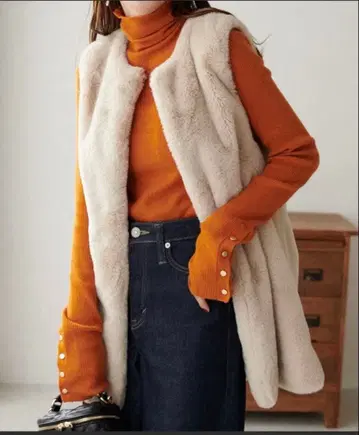 Discoat 디스코트 퍼 베스트 지레 아우터 가을 겨울 봄