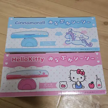 산리오 헬로키티 시나모롤 유라푸카 시소 2종 세트
