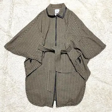 IENA LA BOUCLE 정가 5.8만 체크 코트 판초 망토